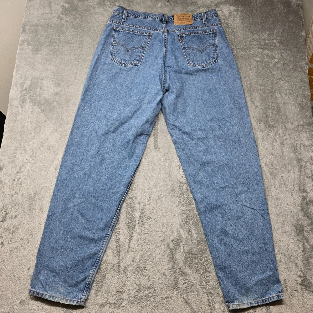 Vintage 1996 Levis 560 Orange Tab Loose Fit Jeans Mens 38x34 Blue Denim Tapered
